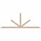 Ekena Millwork Saratoga Smooth Timber Gable Bracket, Douglas Fir, 96"W x 36"H x 1 1/2"D x 3 1/2"F, 9/12 Pitch GBW096X36X0204SAR00SDF - alternate 1